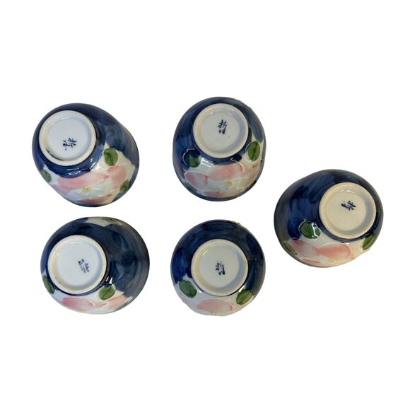 Arita Porcelain Hand Painted Cobalt Blue Pink Oarita Teapot With Lid 5-Cups NIB - Picture 10 of 16